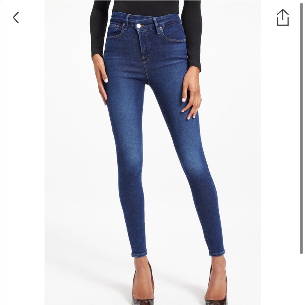 Classic High-Rise Women’s Skinny Jeans - Dark Blue
